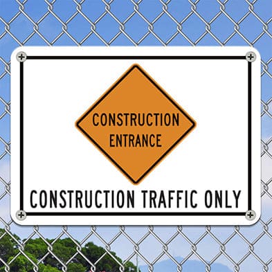 CONSTRUCTION SIGN
